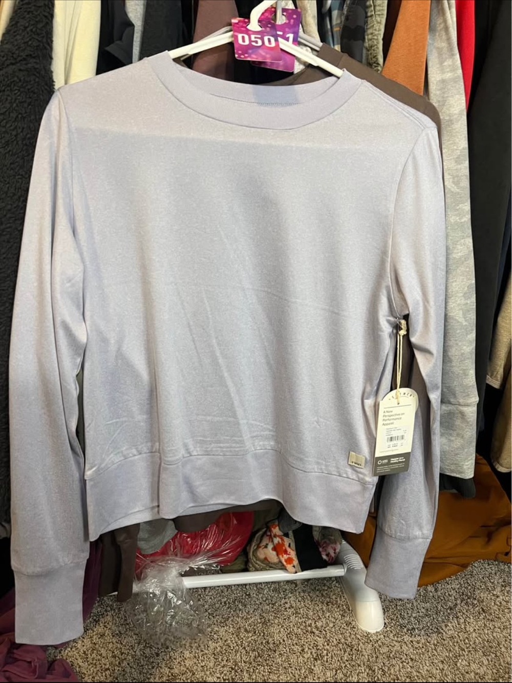 Vuori Lavender Crewneck Pullover